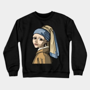 Girl with the Pearl Earring, Reimagined Crewneck Sweatshirt